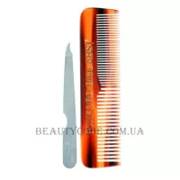 OXFORD BIOLABS Hand Made Comb - Пластмасовий гребінець ручної роботи в наборі з пилкою для нігтів