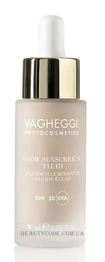 VAGHEGGI Glow Sunscreen Fluid SPF30 - Сяючий сонцезахисний флюїд SPF-30