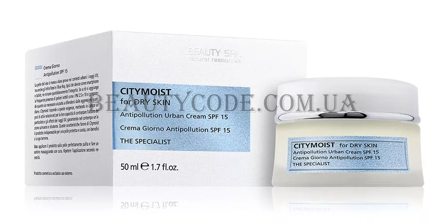 BEAUTY SPA Citymoist Antipollution Cream - Гіалуроновий захисний крем SPF-15
