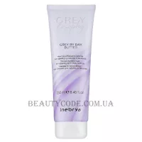 INEBRYA Greylosophy Grey By Day Butter - Маска тонуюча для натурального сивого та блондованного волосся