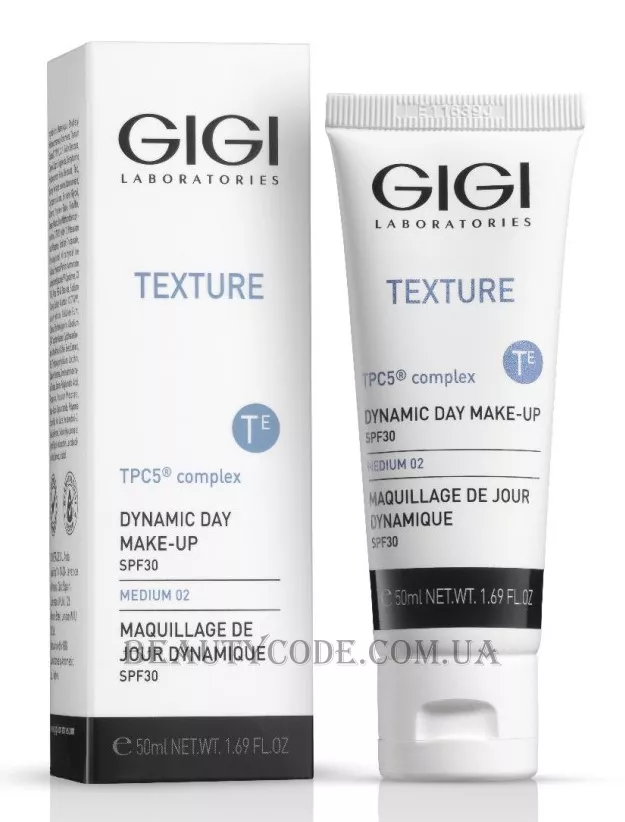 GIGI Texture Dynamic Day Make-Up Medium 02 - Денний тональний крем 