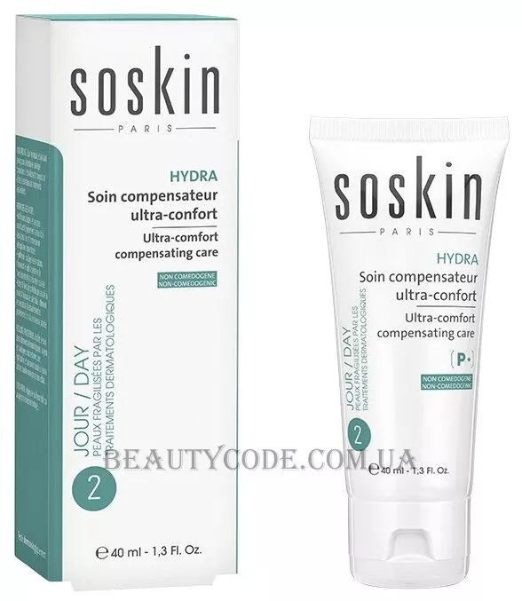 SOSKIN Hydra Ultra-Comfort Compensating Care - Ультразволожуючий крем для проблемної шкіри