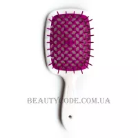 JANEKE Superbrush - Щітка для волосся, біла з фуксією