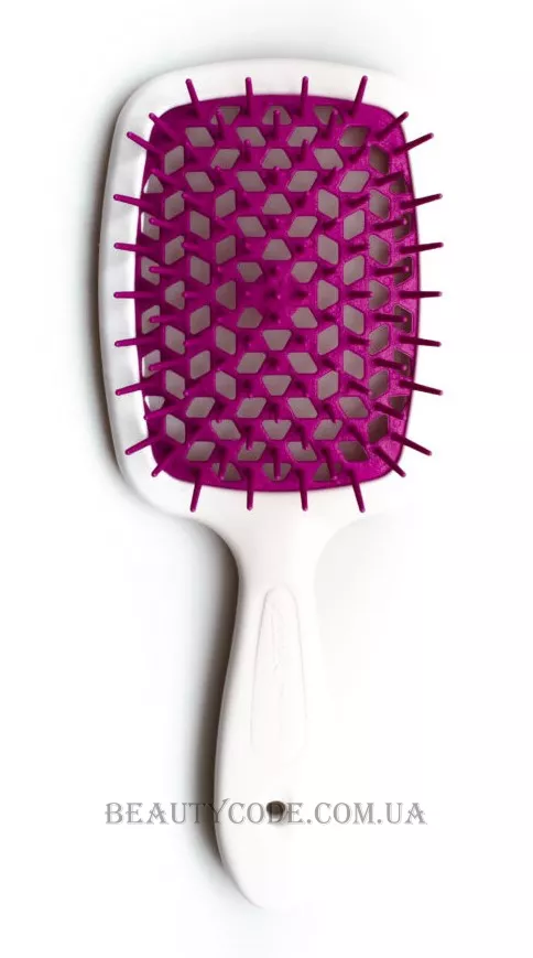 JANEKE Superbrush - Щітка для волосся, біла з фуксією