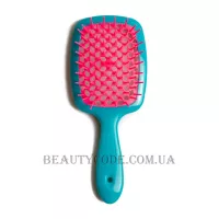 JANEKE Superbrush - Щітка для волосся, бірюзова з рожевим