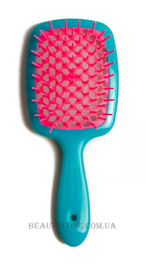 JANEKE Superbrush - Щітка для волосся, бірюзова з рожевим
