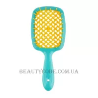 JANEKE Superbrush - Щітка для волосся, бірюзова з жовтим