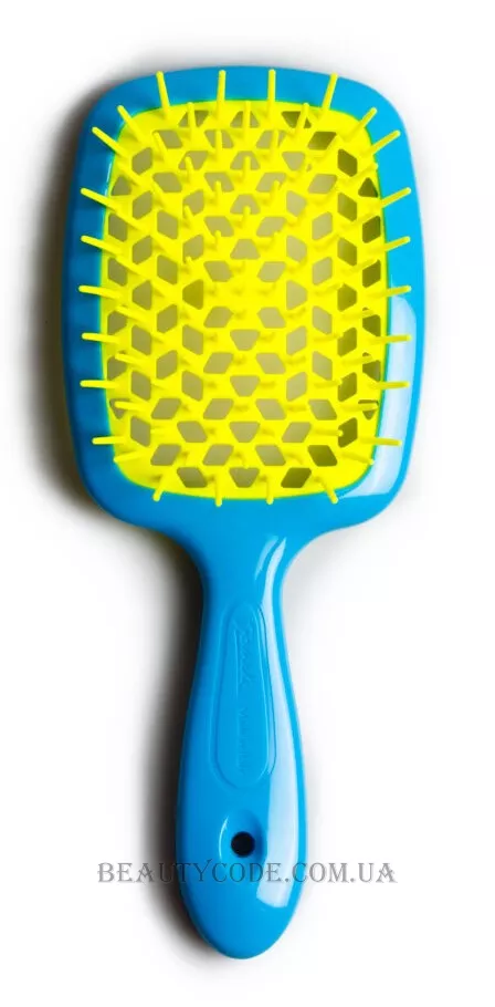 JANEKE Superbrush - Щітка для волосся, блакитна з жовтим