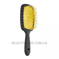 JANEKE Superbrush - Щітка для волосся, чорна з жовтим
