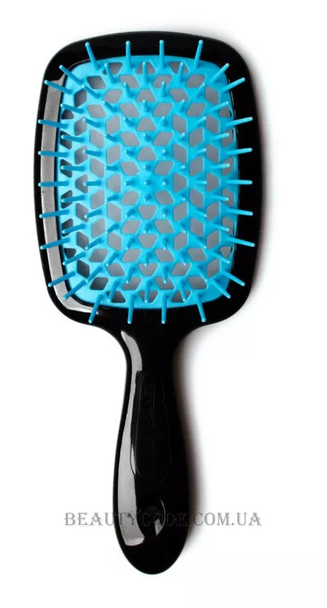JANEKE Superbrush - Щітка для волосся, чорна з блакитним