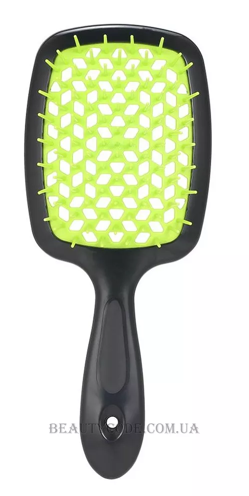 JANEKE Superbrush - Щітка для волосся, чорна з зеленим
