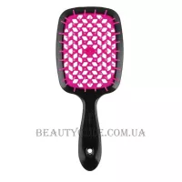 JANEKE Superbrush - Щітка для волосся, чорна з рожевим