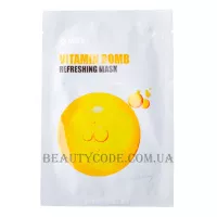 MEDI-PEEL Vitamin Bomb Refreshing Mask - Антиоксидантна та освітлювальна тканинна маска