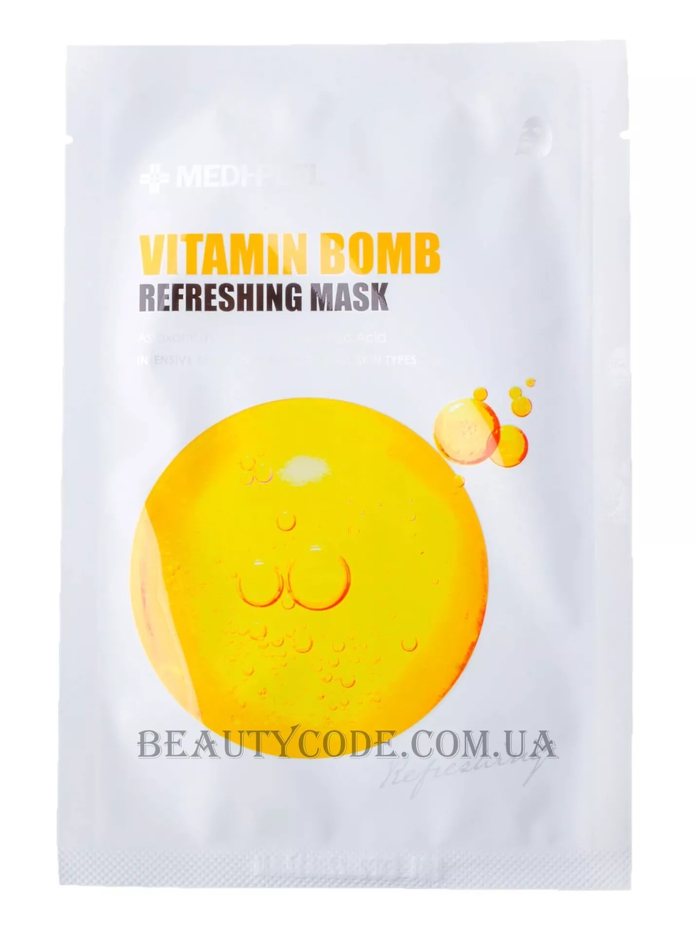 MEDI-PEEL Vitamin Bomb Refreshing Mask - Антиоксидантна та освітлювальна тканинна маска