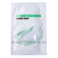 MEDI-PEEL Bamboo Cica Bomb Calming Mask - Заспокійлива тканинна маска з екстрактом центелли