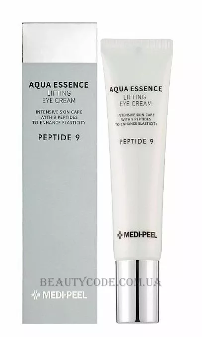 MEDI-PEEL Peptide9 Aqua Essence Lifting Eye Cream - Ліфтинг крем для шкіри навколо очей з пептидним комплексом