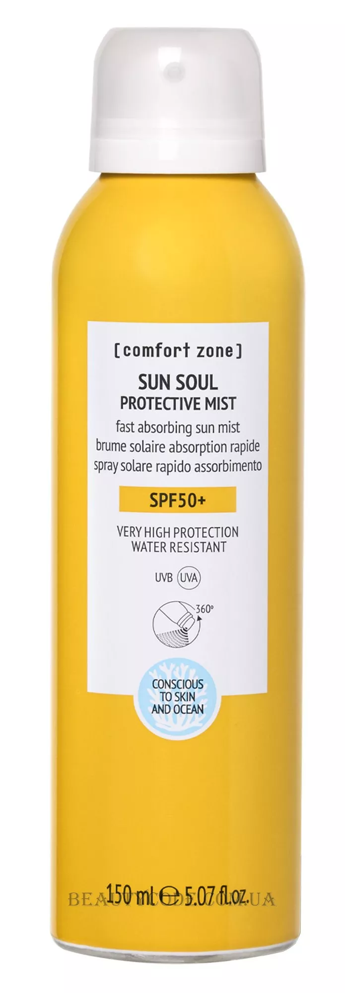 COMFORT ZONE Sun Soul Protective Mist SPF50 - Сонцезахисний міст SPF-50