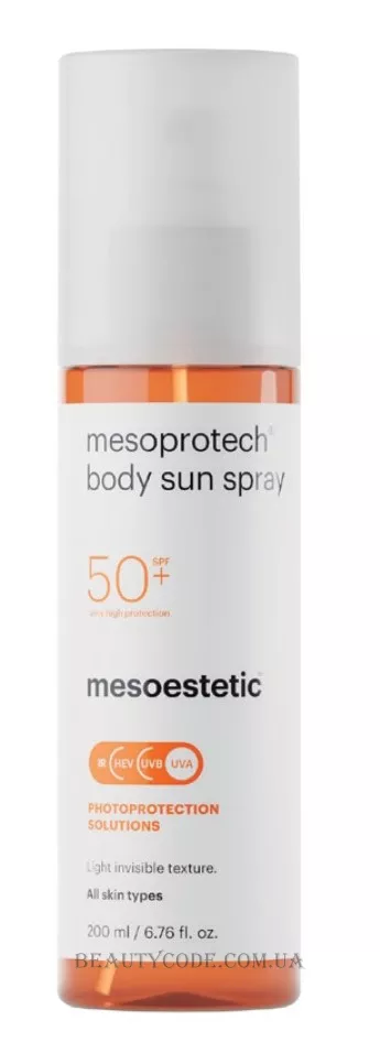 MESOESTETIC Mesoprotech Body Spray SPF50+ - Сонцезахисний спрей для тіла SPF-50+