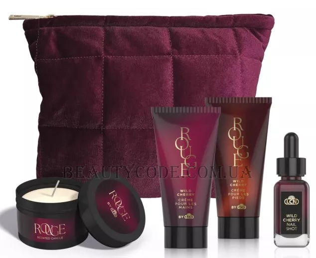LCN Rouge Set Deluxe - Набір (крем для рук, крем для ніг, шот для нігтів, свічка)