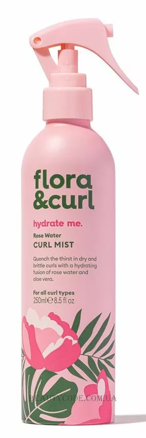 FLORA&CURL Hydrate Me Rose Water Curl Mist - Зволожуючий спрей для кучерявого волосся