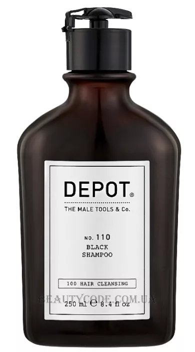 DEPOT 110 Hair Cleansing Black Shampoo - Шампунь для волосся з чорним пігментом