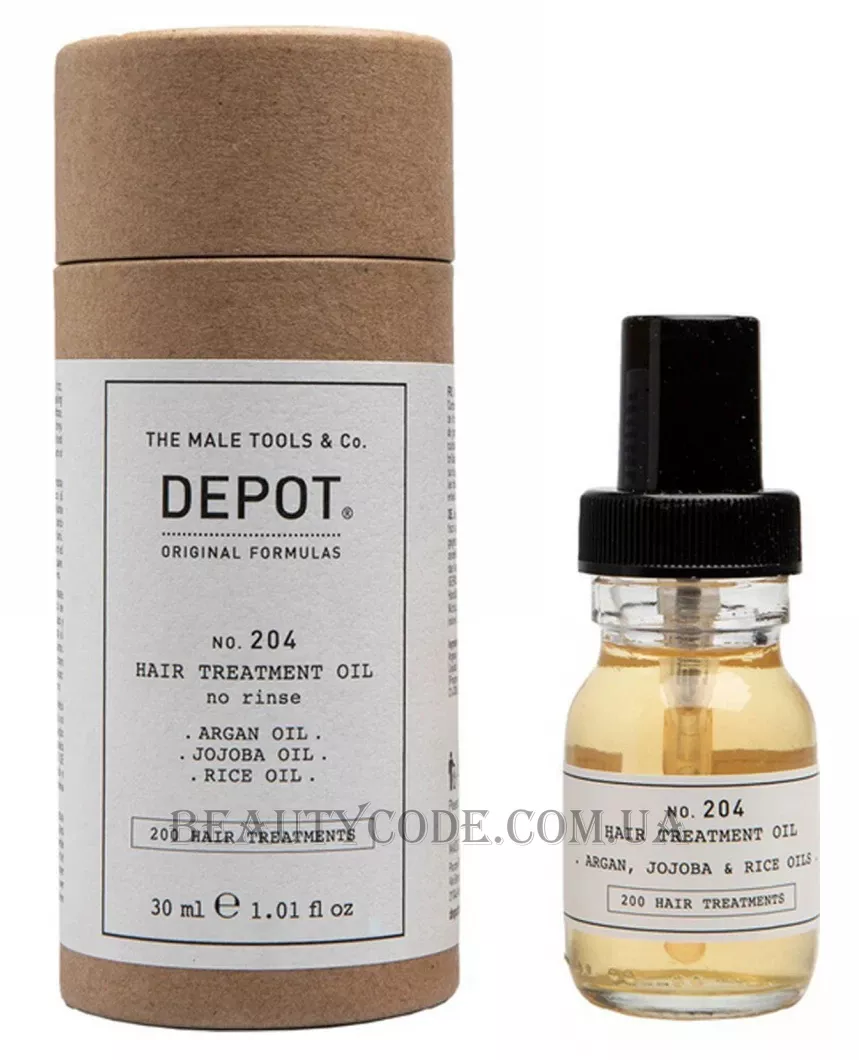 DEPOT 204 Hair Treatment Oil - Незмивне масло для волосся