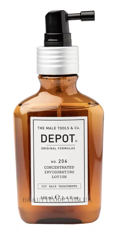 DEPOT 206 Concentrade Invigorating Lotion - Інтенсивний енергетичний лосьйон для поріділого волосся