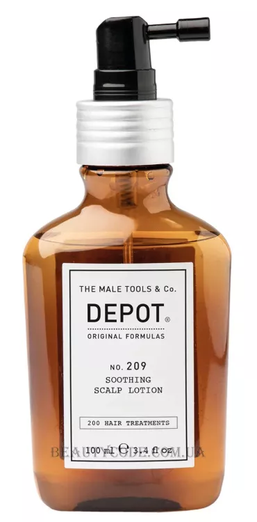 DEPOT 209 Soothing Scalp Lotion - Заспокійливий лосьйон-спрей для чутливої шкіри голови
