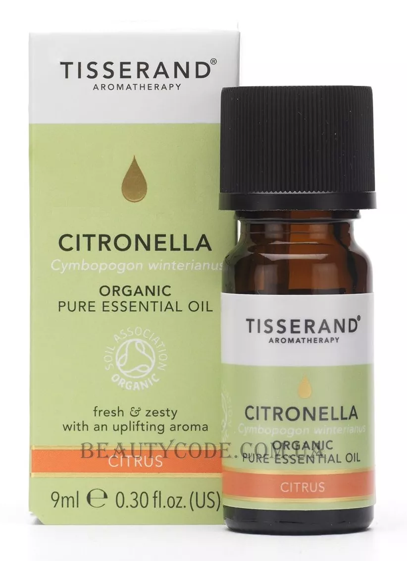 TISSERAND Citronella Organic Pure Essential Oil - Органічна ефірна олія цитронели