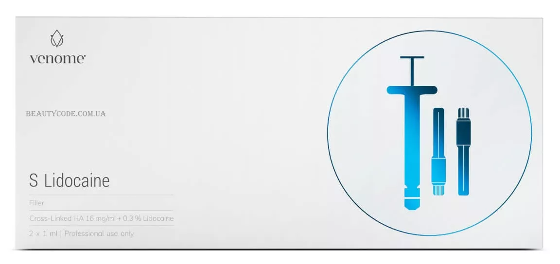VENOME Filler S Lidocaine - філер з лідокаїном для усунення дрібних і середніх зморшок