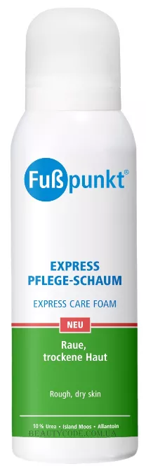 FUßPUNKT Express Pflege-Schaum - Пінка для грубої, сухої шкіри з 10% сечовиною