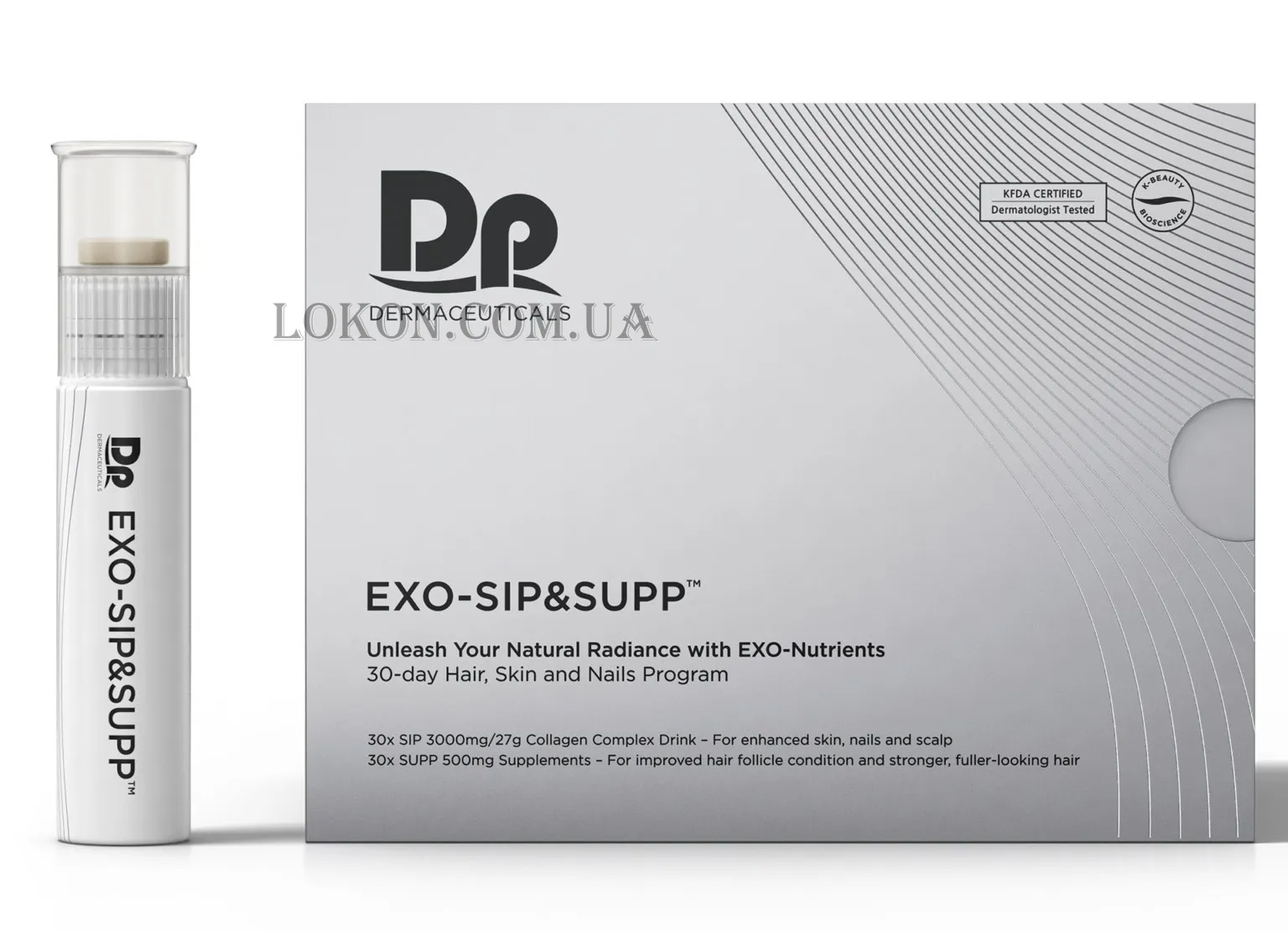DP DERMACEUTICALS Exo-Sip&Supp - 30-денна програма для шкіри, волося та нігтів