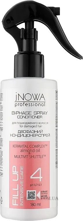 JNOWA Fill Up Biphase Spray Conditioner - Інтенсивно відновлювальний двофазний спрей-кондиціонер